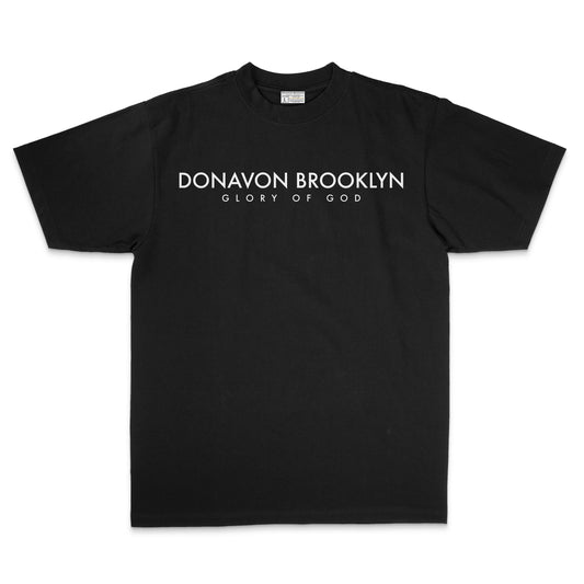 Donavon Brooklyn Glory of God | Black Heavy Weight Tee